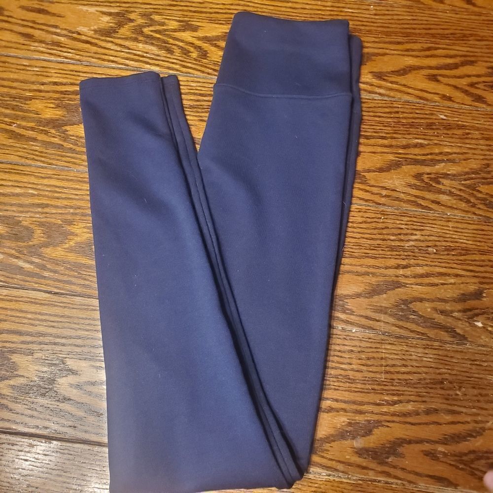 Spanx Asset blue side seam leggings sz small